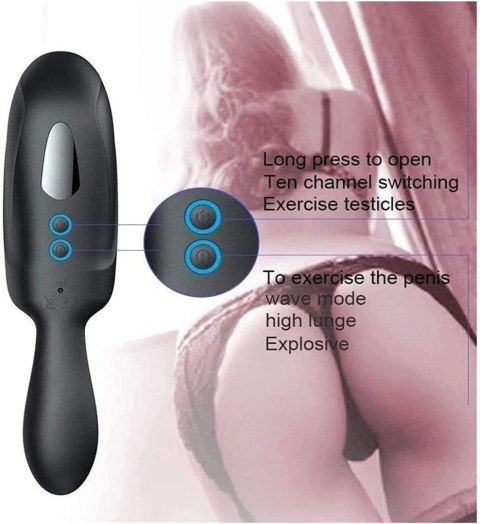 Adjustable male penis masturbator - Maturbator wibrujący