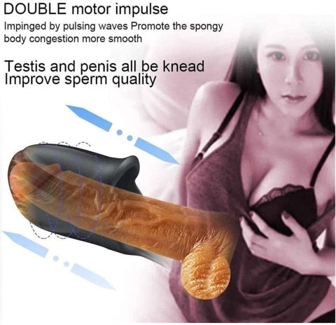 Adjustable male penis masturbator - Maturbator wibrujący