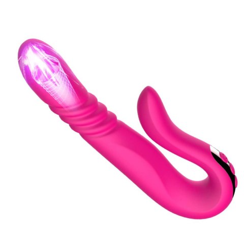 Deluxe Twirling Vibrating Thruster RED - wibrator punktu G