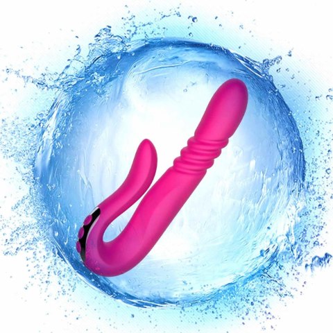 Deluxe Twirling Vibrating Thruster RED - wibrator punktu G