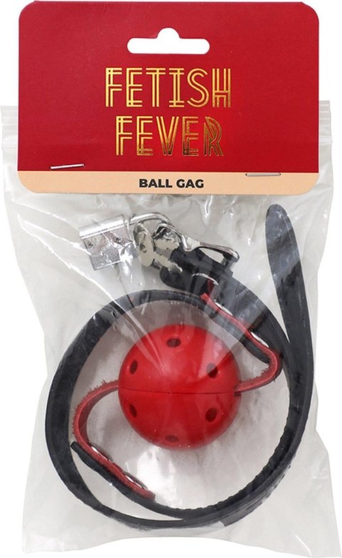 Fetish Fever - Ball Gag - Red - Knebel z kulką