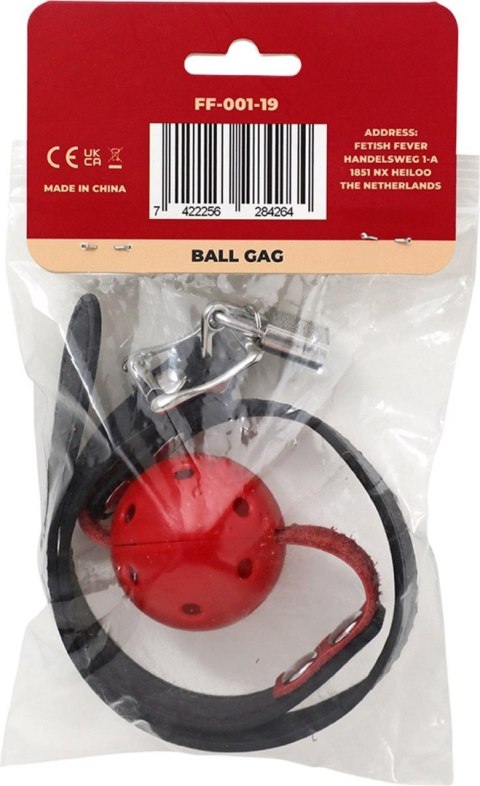 Fetish Fever - Ball Gag - Red - Knebel z kulką