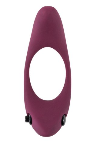 Erection Vibroring Pure Passion Lunar Wine Red - Wibrujący pierścień na penisa