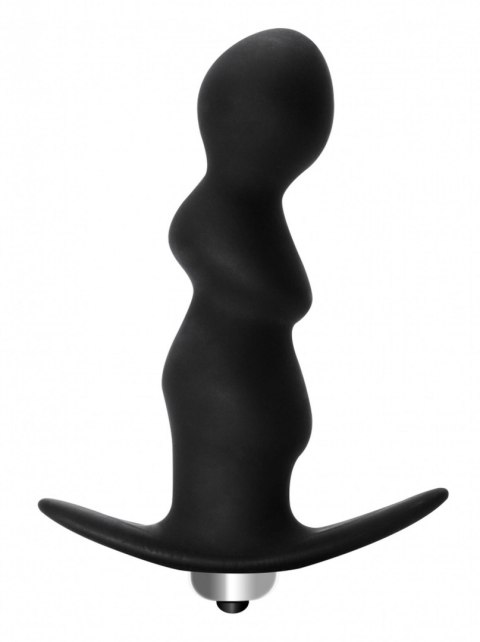 Plug-Anal Spiral Vibrating Black - Wibrujący korek analny