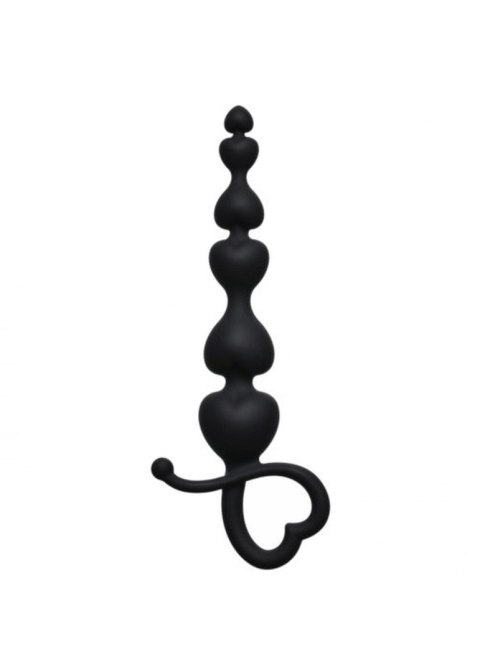 Plug/kulki-Anal Beads Begginers Beads Black - Koraliki analne