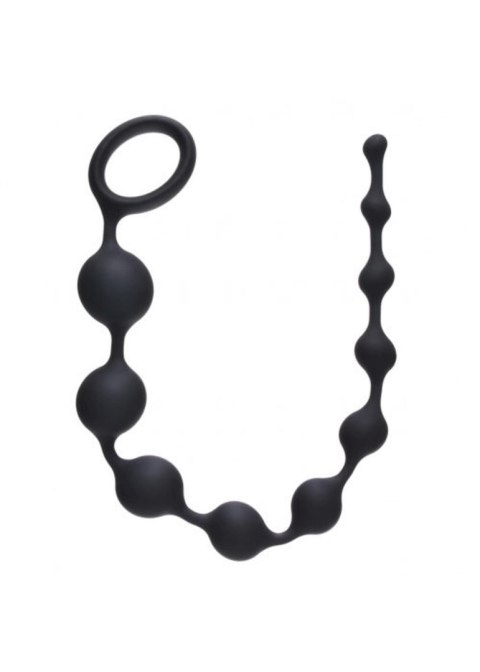 Plug/kulki-Anal Beads Long Pleasure Chain Black - Koraliki analne