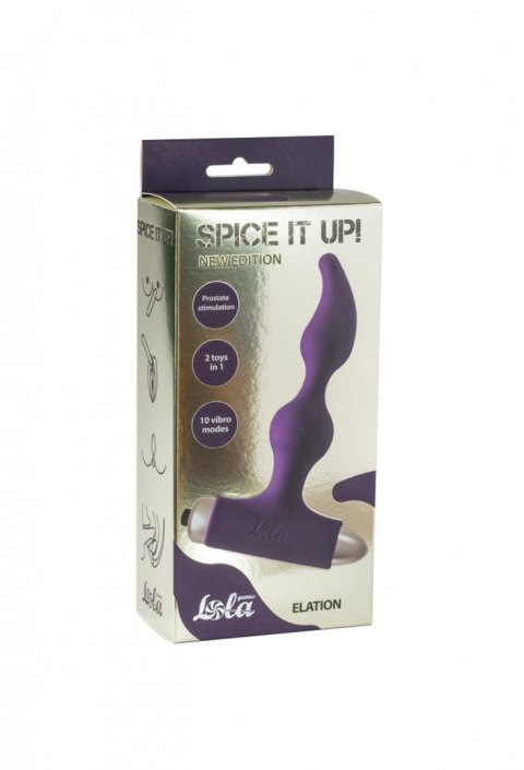 Vibrating Anal Plug Spice it up New Edition Elation Ultraviolet - Wibrujący korek analny