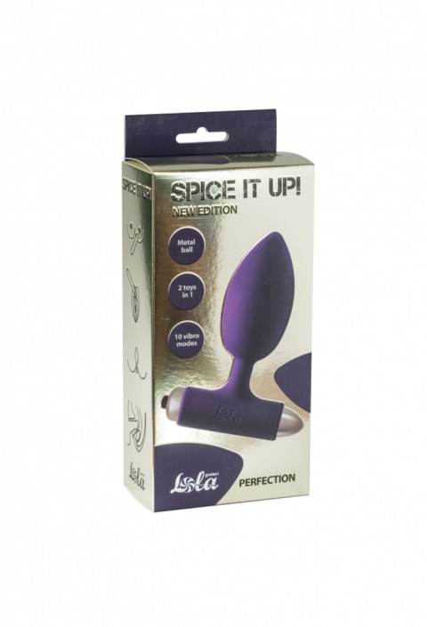 Vibrating Anal Plug Spice it up New Edition Perfection Ultraviolet - Wibrujący korek analny