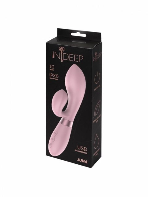 Wibrator-Rechargeable Vibrator Indeep Juna Pink - Wibrator króliczek