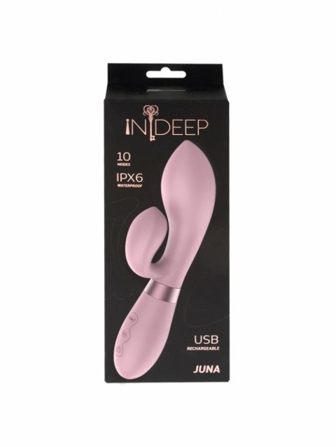 Wibrator-Rechargeable Vibrator Indeep Juna Pink - Wibrator króliczek