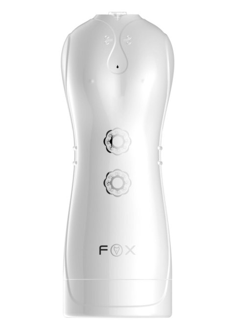 Masturbator - B - Series - Vibrating and Flashing Masturbation Cup USB 7+7 Function / Talk Mode (White)