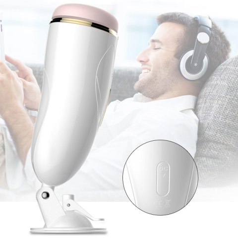 Vibrating Masturbation Cup USB 7 + Interactive Function / Talk Mode - Maturbator wibrujący