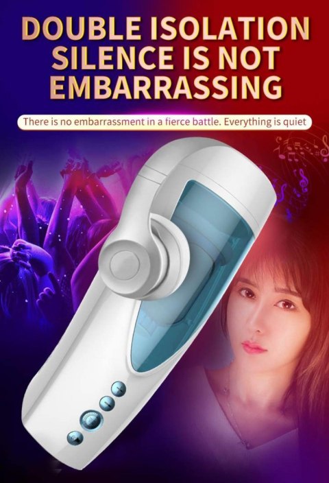 Vibrating, Rotating and Flashing Masturbation USB 10+10 Function / Talk Mode