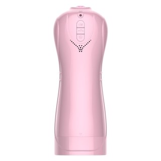 Vibrating and Flashing Masturbation Cup USB 7+7 Function / Talk Mode (Pink)