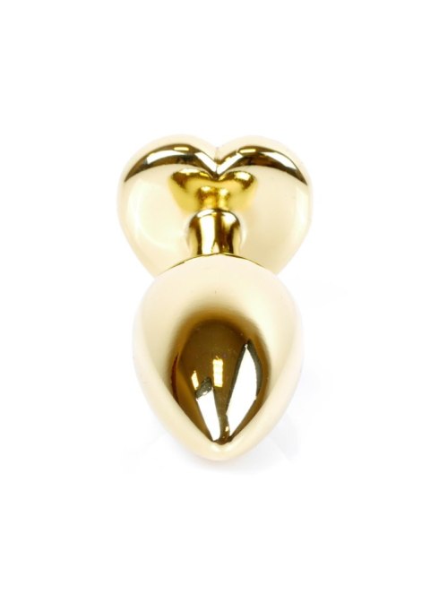 Gold Heart PLUG- Red - Zatyczka analna w kształcie serca