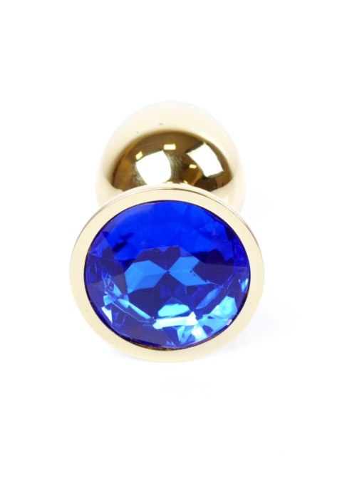 Gold PLUG- Dark Blue - Metalowy korek analny