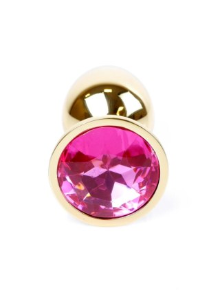 Gold PLUG- Pink - Metalowy korek analny