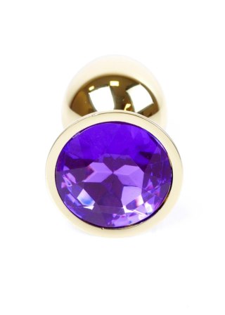 Gold PLUG- Purple - Metalowy korek analny