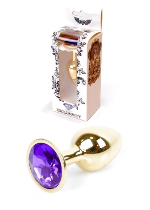 Gold PLUG- Purple - Metalowy korek analny