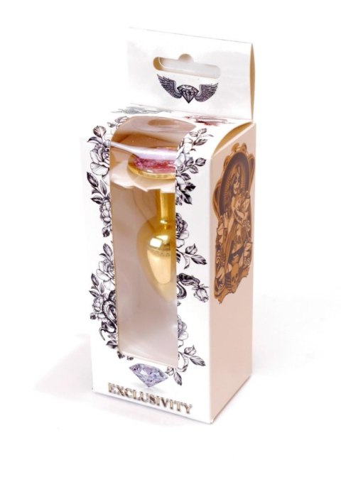 Gold PLUG- Rose - Metalowy korek analny