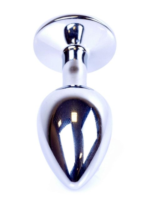 Silver PLUG- Black - Metalowy korek analny