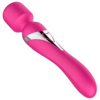 Stymulator - B - Series - Silicone Dual Massager Pulsator USB 7+7 Function (Pink) - wibrator Wand