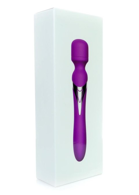 Silicone Dual Massager Purple - podwójny wibrator