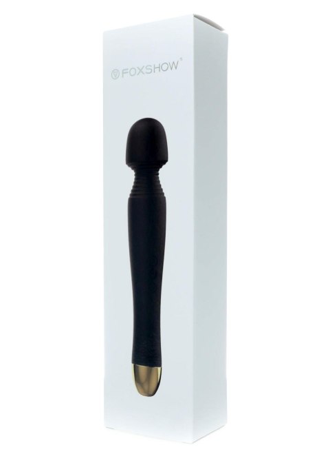 Silicone Massager Black USB 6 Vibration - wibrator Wand