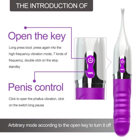 Stymulator- Stimulator clitoris, USB Magnetic charging, 7 Frequency Vibration