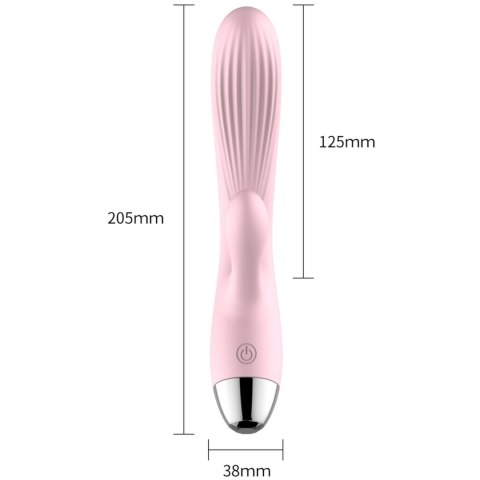 B - Series, Silicone Pink USB 10 - podgrzewany wibrator punktu G