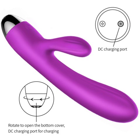 Boss of Toys Pulsator Purple USB - podgrzewany wibrator punktu G