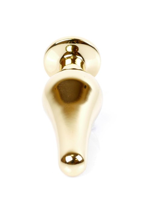 Gold BUTT PLUG- Light Blue - Metalowy korek analny