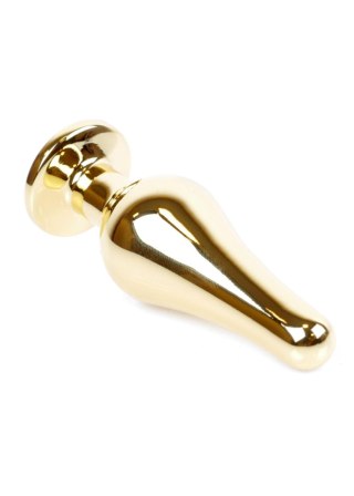 Gold BUTT PLUG- Red - Metalowy korek analny