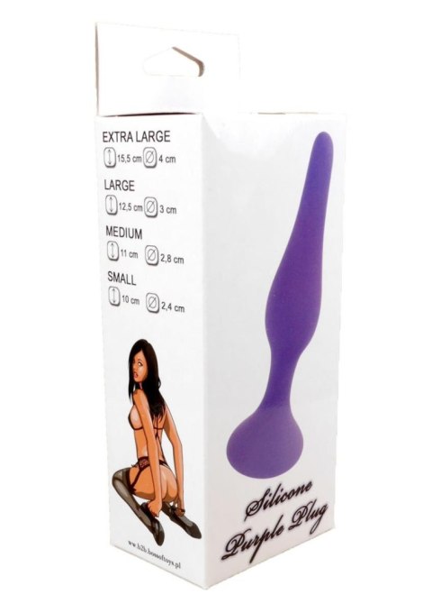 Plug-Silicone Plug Purple - Medium