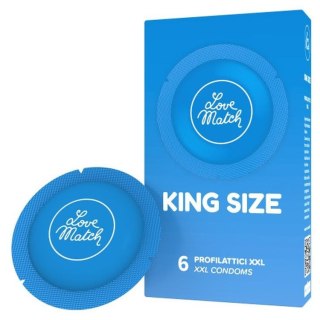 Love Match King Szie XXL - 6 pcs pack - prezerwatywy XXL