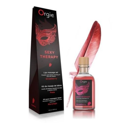 LIPS MASSAGE KIT STRAWBERRY - 100 ML - Olejek do masażu