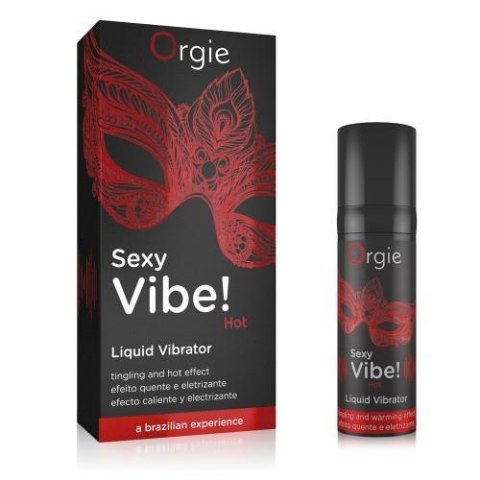 SEXY VIBE! HOT - LIQUID VIBRATOR - 15 ML - Żel stymulujący dla par