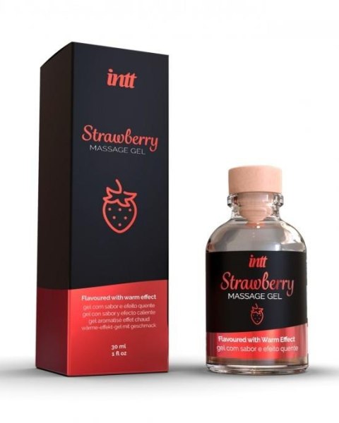 Strawberry Kissable Massage Gel - Żel do masażu