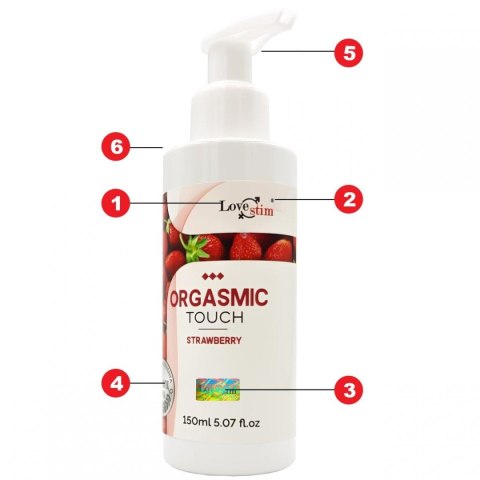 ORGASMIC TOUCH STAWBERRY 150 ml - Olejek do masażu