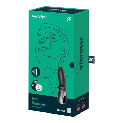 Satisfyer Hot Passion Anal Connect App - Podgrzewany wibrator analny