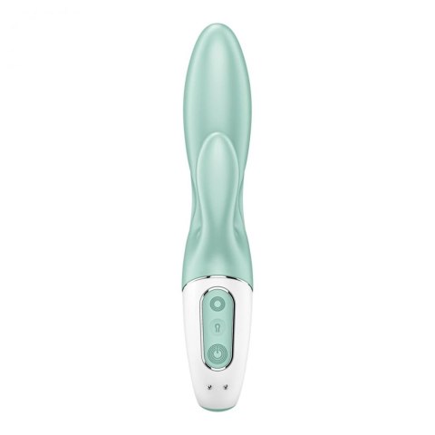 Satisfyer Air Pump Bunny 5 Connect App mint - Wibrator króliczek z opcją napompowania