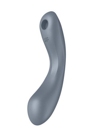 Satisfyer Curvy Trinity 1 bluegrey - bezdotykowy masażer łechtaczki