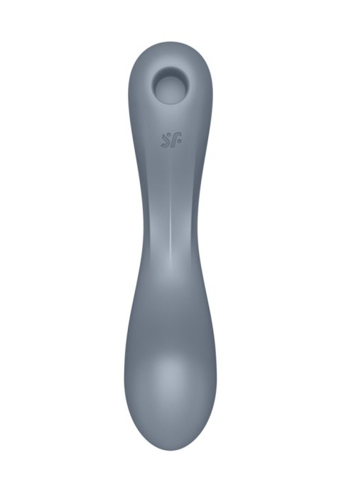 Satisfyer Curvy Trinity 1 bluegrey - bezdotykowy masażer łechtaczki