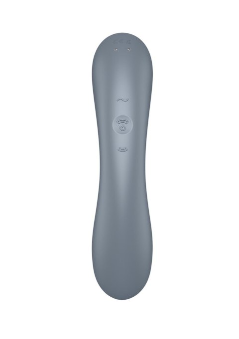 Satisfyer Curvy Trinity 1 bluegrey - bezdotykowy masażer łechtaczki