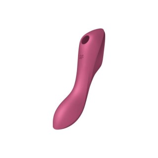 Satisfyer Curvy Trinity 3 red - bezdotykowy masażer łechtaczki