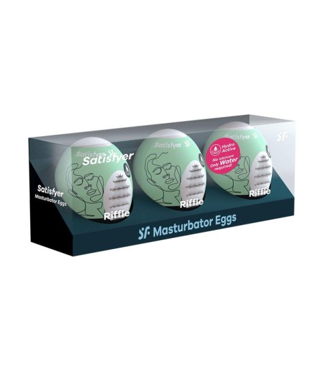 Satisfyer Masturbator-Eggs (set of 3 Riffle)