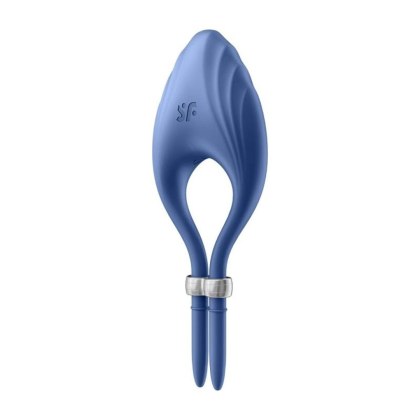 Satisfyer Duelist Ring Vibrator (Blue) - WIbrujący pierścień erekcyjny