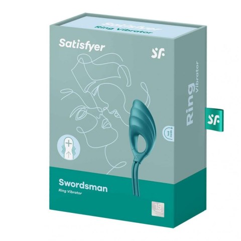 Satisfyer Swordsman (Camouflage Green) - WIbrujący pierścień erekcyjny