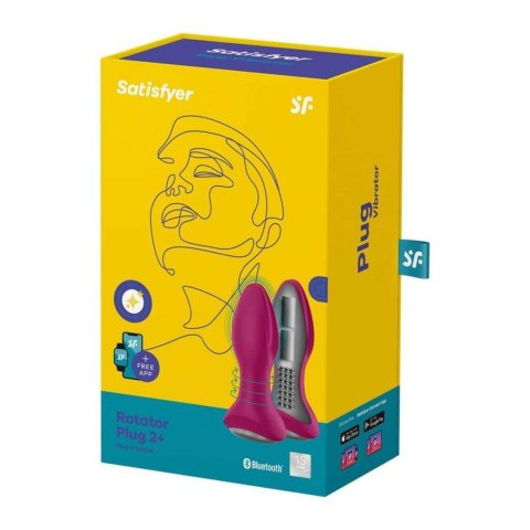 Satisfyer Rotator Plug 2 Connect App (Violet) - Wibrujący korek analny