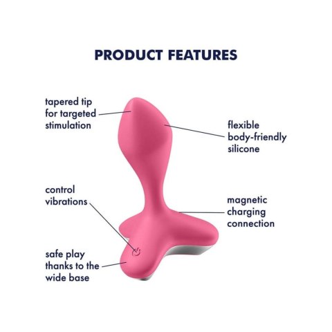 Satisfyer Plug-Vibrator Game Changer (Pink) - Wibrator analny